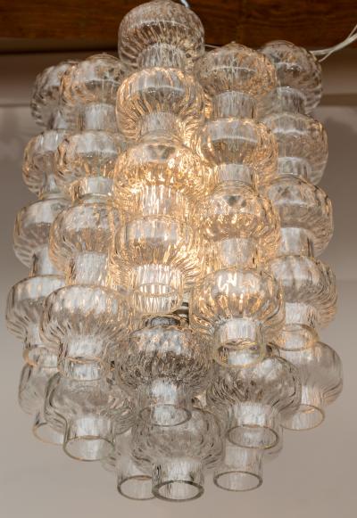 Carlo Scarpa Italian Mid Century Three Tiered Ceiling Light By Carlo Scarpa For Venini