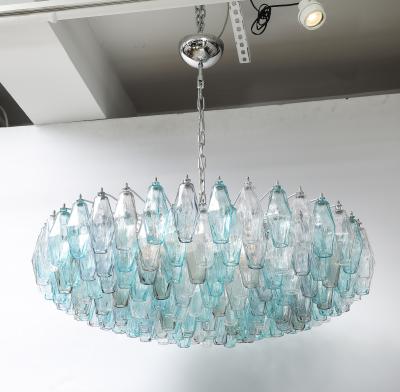 Carlo Scarpa Jewel Toned Murano Polyhedral Chandelier