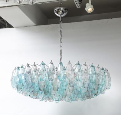 Carlo Scarpa Jewel Toned Murano Polyhedral Chandelier
