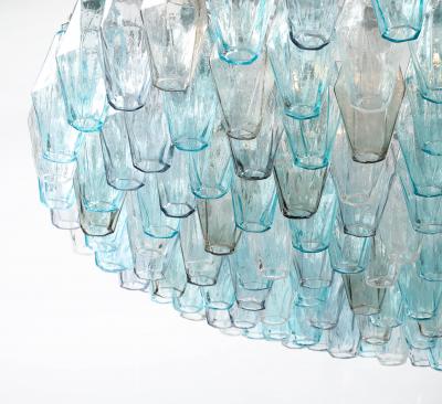 Carlo Scarpa Jewel Toned Murano Polyhedral Chandelier
