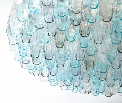 Carlo Scarpa Jewel Toned Murano Polyhedral Chandelier