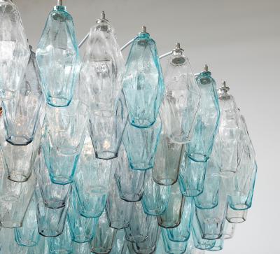 Carlo Scarpa Jewel Toned Murano Polyhedral Chandelier