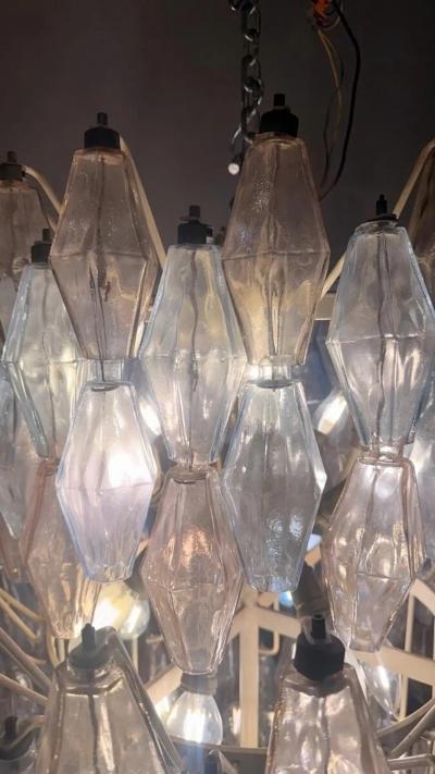 Carlo Scarpa Mid Century Murano Chandelier Polyhedr by Carlo Scarpa for Venini Italy