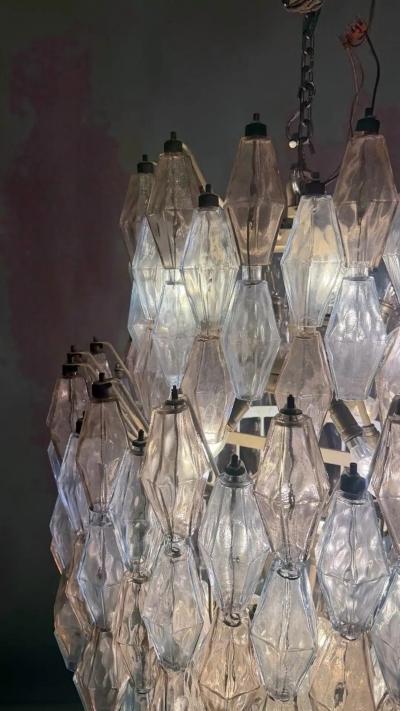 Carlo Scarpa Mid Century Murano Chandelier Polyhedr by Carlo Scarpa for Venini Italy