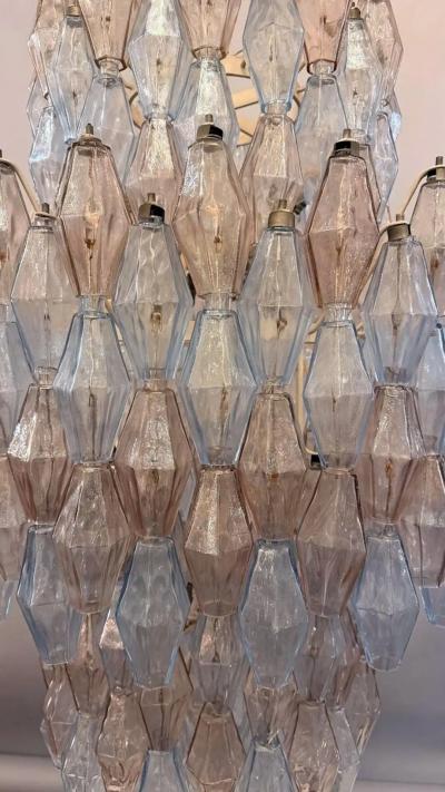 Carlo Scarpa Mid Century Murano Chandelier Polyhedr by Carlo Scarpa for Venini Italy