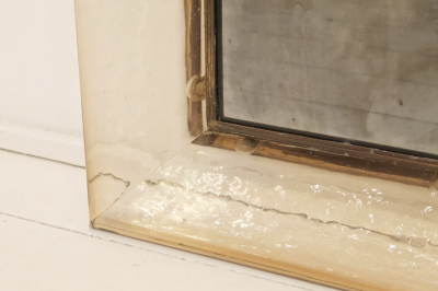 Carlo Scarpa Murano Glass Mirror by Carlo Scarpa for Venini Italy 1930s