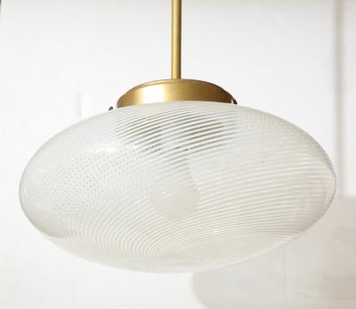 Carlo Scarpa Murano Reticello Glass chandelier by Carlo Scarpa made by Venini
