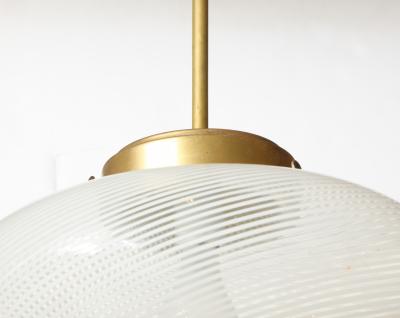 Carlo Scarpa Murano Reticello Glass chandelier by Carlo Scarpa made by Venini