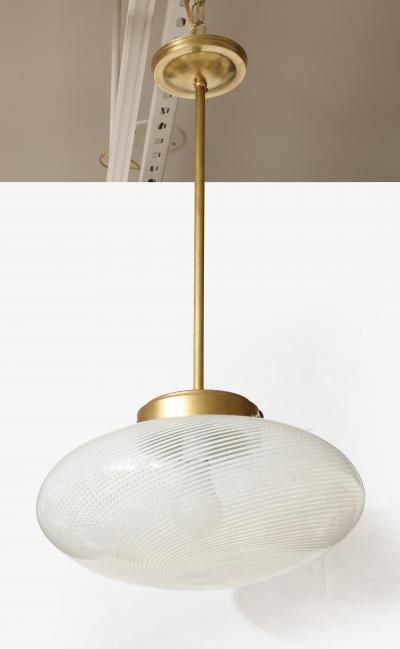 Carlo Scarpa Murano Reticello Glass chandelier by Carlo Scarpa made by Venini