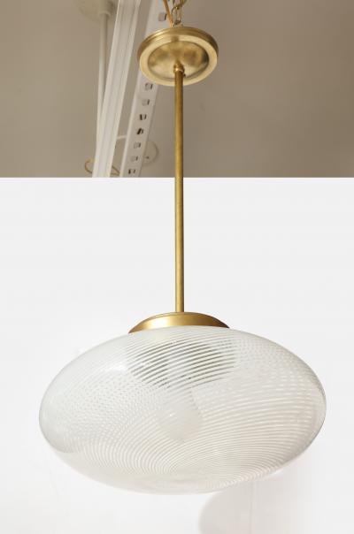 Carlo Scarpa Murano Reticello Glass chandelier by Carlo Scarpa made by Venini