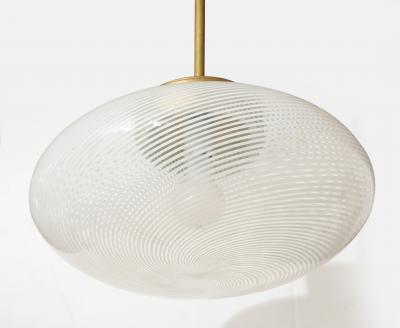 Carlo Scarpa Murano Reticello Glass chandelier by Carlo Scarpa made by Venini