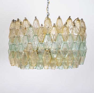 Carlo Scarpa Original Glass Poliedri Chandelier by Carlo Scarpa for Venini Italy c 1960