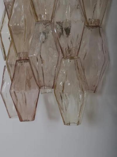 Carlo Scarpa Pair Carlo Scarpa for Venini Poliedri wall lights Italy circa 1960