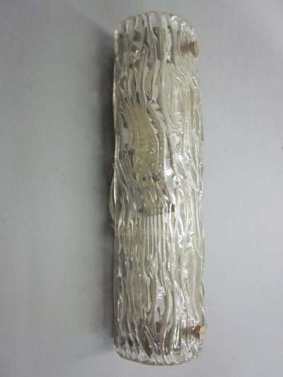 Carlo Scarpa Pair of Large Italian Midcentury Murano Glass Sconces Carlo Scarpa for Venini