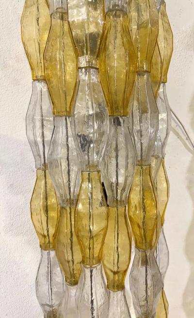 Carlo Scarpa Pair of Murano Glass Poliedri Wall Sconces by Carlo Scarpa for Venini 1960s