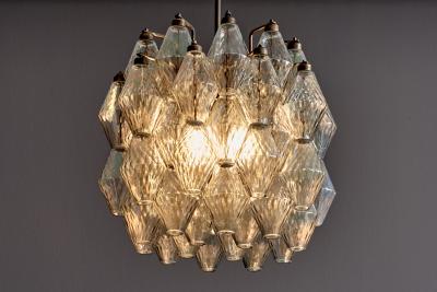 Carlo Scarpa Poliedri Murano Glass Chandelier attributed to Carlo Scarpa for Venini