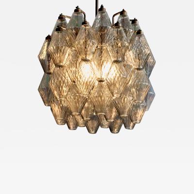 Carlo Scarpa Poliedri Murano Glass Chandelier attributed to Carlo Scarpa for Venini