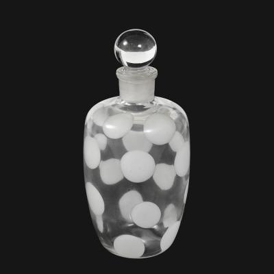 Carlo Scarpa Rare Murano Crystal Glass Bottle with Stopper by Carlo Scarpa
