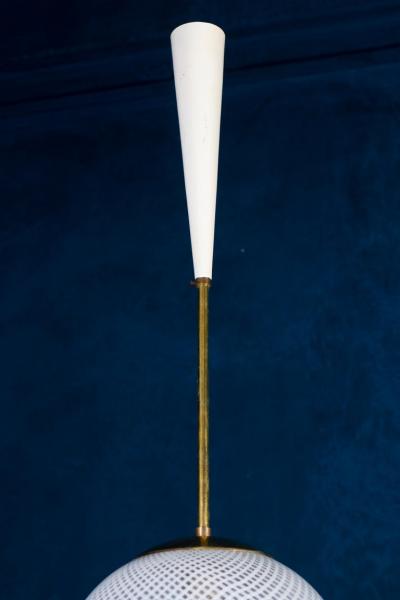 Carlo Scarpa Rare Venini Reticello Pendant by Carlo Scarpa 1940