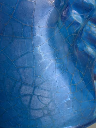 Carlo Zauli Carlo Zauli Distorto vase with finger prints Faenza Italy 1972