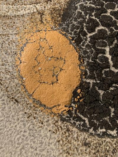 Carlo Zauli Carlo Zauli Large decorative plate in stoneware Faenza Italy 1978