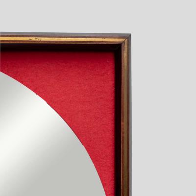 Carlo de Carli Carlo di Carli 1960s Rosewood frame mirror design by Carlo de Carli