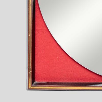 Carlo de Carli Carlo di Carli 1960s Rosewood frame mirror design by Carlo de Carli