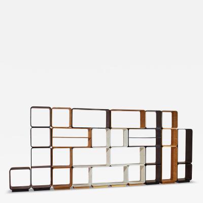 Carlo de Carli Carlo di Carli Carlo De Carli modular bookcase by Fiarm Italy 1970s