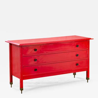 Carlo de Carli Carlo di Carli Carlo de Carli Sormani Chest of Drawers Lacquered Wood Brass 60s