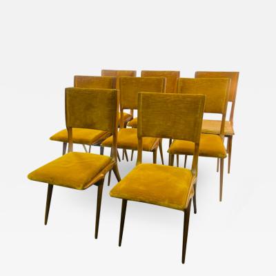 Carlo de Carli Carlo di Carli EXCEPTIONAL RARE SUITE OF EIGHT CARLO DE CARLI DINING CHAIRS
