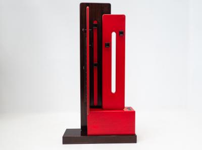Carlo de Carli Carlo di Carli Mid Century Red Modular Coat Rack by Carlo De Carli for Fiarm