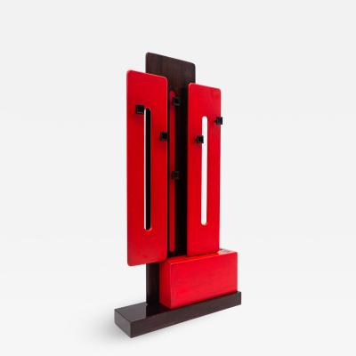 Carlo de Carli Carlo di Carli Mid Century Red Modular Coat Rack by Carlo De Carli for Fiarm