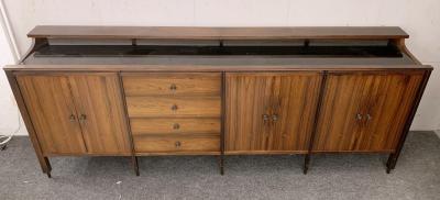 Carlo de Carli Carlo di Carli Mid Century Sideboard with Mirrored Top by Carlo di Carli for Luigi Sormani