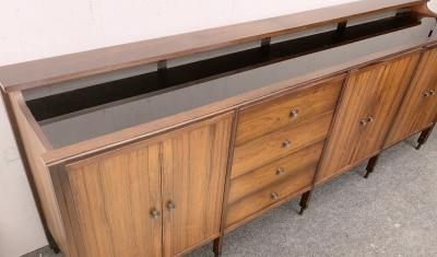Carlo de Carli Carlo di Carli Mid Century Sideboard with Mirrored Top by Carlo di Carli for Luigi Sormani