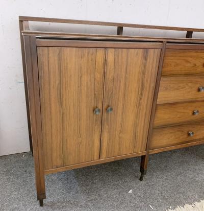 Carlo de Carli Carlo di Carli Mid Century Sideboard with Mirrored Top by Carlo di Carli for Luigi Sormani