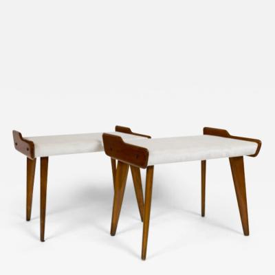 Carlo de Carli Carlo di Carli Pair Of Italian Mid Century Modern Benches By Carlo Di Carli