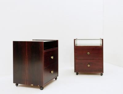 Carlo de Carli Carlo di Carli Pair of Mid Century Modern Nightstands by Carlo di Carli for Sormani