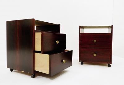 Carlo de Carli Carlo di Carli Pair of Mid Century Modern Nightstands by Carlo di Carli for Sormani