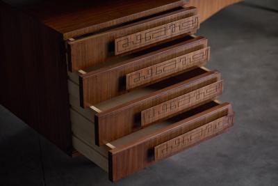 Carlo de Carli Carlo di Carli Pair of Sculptural Desks in the Style of Carlo De Carli Italy 1960s