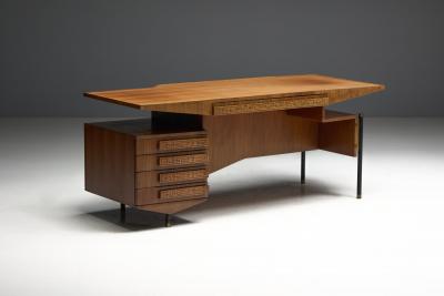 Carlo de Carli Carlo di Carli Pair of Sculptural Desks in the Style of Carlo De Carli Italy 1960s