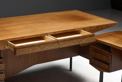 Carlo de Carli Carlo di Carli Pair of Sculptural Desks in the Style of Carlo De Carli Italy 1960s