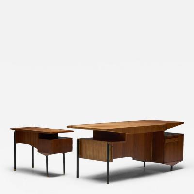 Carlo de Carli Carlo di Carli Pair of Sculptural Desks in the Style of Carlo De Carli Italy 1960s
