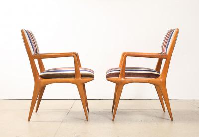 Carlo de Carli Carlo di Carli Rare Pair of Armchairs by Carlo De Carli