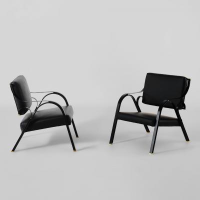 Carlo de Carli Carlo di Carli Rare pair armchairs Model P36 Balestra 