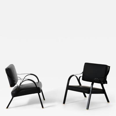 Carlo de Carli Carlo di Carli Rare pair armchairs Model P36 Balestra 