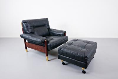 Carlo de Carli Carlo di Carli Sella Armchair With Ottoman By Carlo De Carli For Sormani 60s