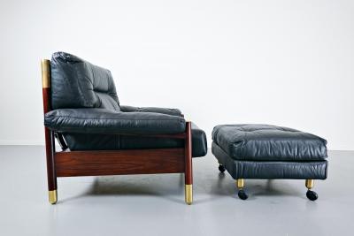 Carlo de Carli Carlo di Carli Sella Armchair With Ottoman By Carlo De Carli For Sormani 60s