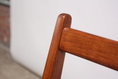 Carlo de Carli Italian Modern Carlo de Carli Lounge Chair and Ottoman in Walnut and Leather