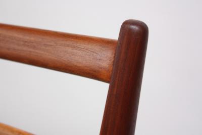 Carlo de Carli Italian Modern Carlo de Carli Lounge Chair and Ottoman in Walnut and Leather