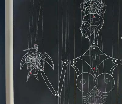 Carlos Est vez Cuban Artist Carlos Estevez Mixed Media Drawing Havana Signed